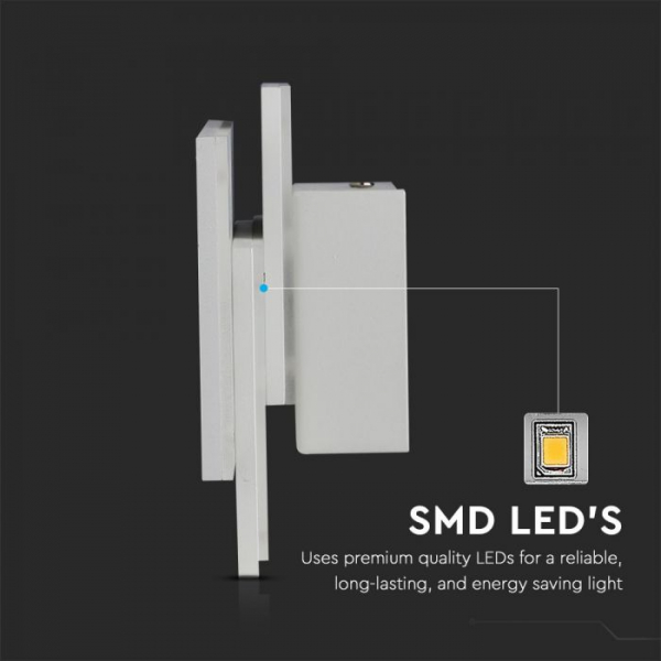 Aplica LED 12W Tripla Alba IP20 Alb Cald [3]