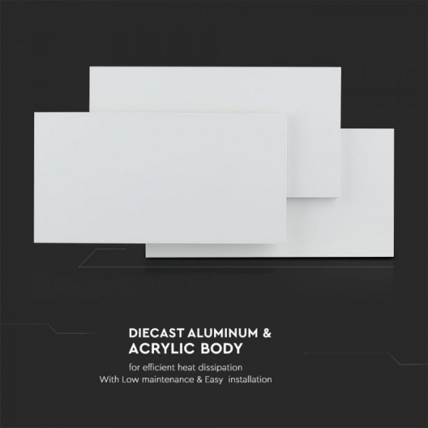 Aplica LED 12W Tripla Alba IP20 Alb Cald [7]