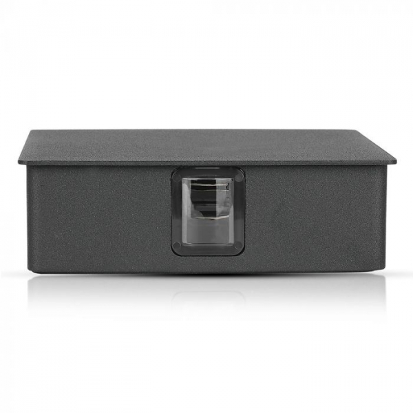 Aplica LED 4W Patrata Neagra IP65 Alb Cald [2]