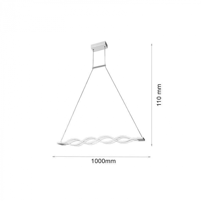Pendul Suspendat Design Modern Sticla 72W [4]