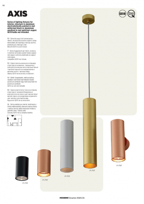 Plafoniera Redo Axis, alb mat, 01-2155 [3]