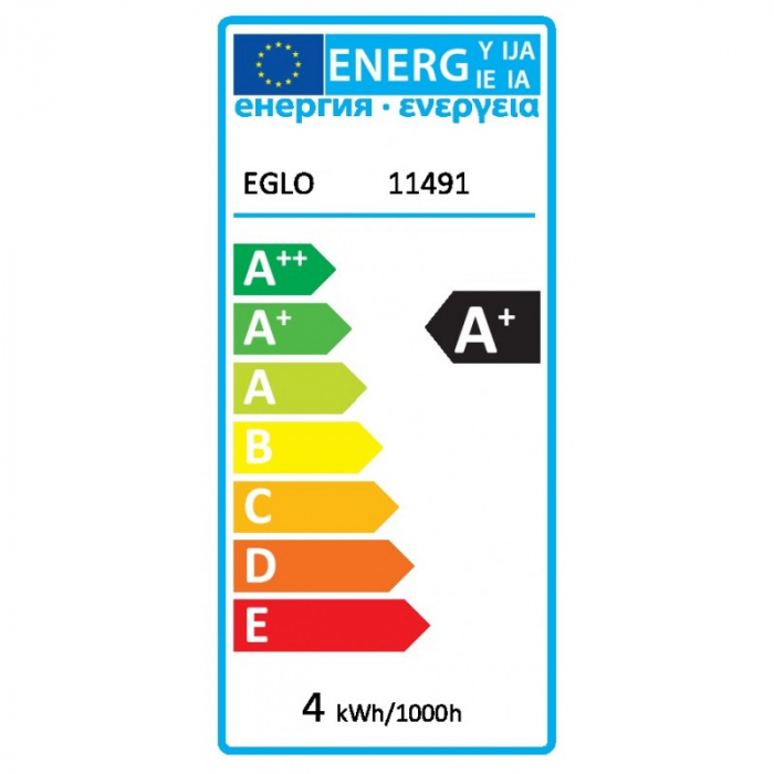 Bec LED EGLO Filament E27 4W 350lm 2700K Ø60mm, Lumina calda [2]