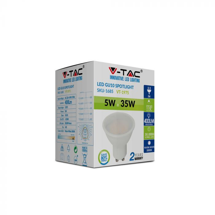 Bec Spot LED 5W GU10 - Alb Cald/Alb Natural/ Alb Rece [3]