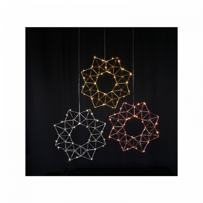 Decoratiune luminoasa stea EDGE 690-51, LED 30x0.03W [2]