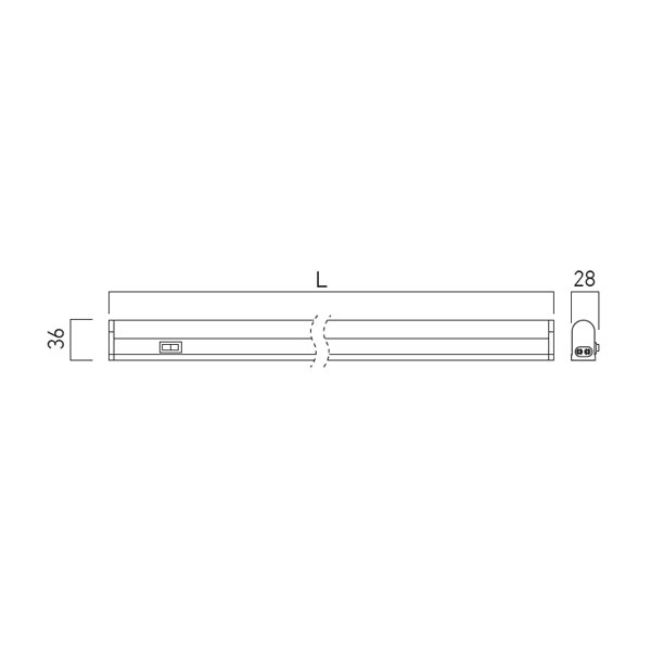 Corp de Iluminat cu LED Liniar XFit 220-240V AC 18W 114cm Alb Cald FT18WW [2]
