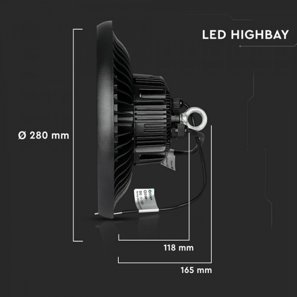 Lampa LED industriala 100W Highbay cu CHIP SAMSUNG - UFO Driver Meanwell 120` 120LM/W  rece [4]