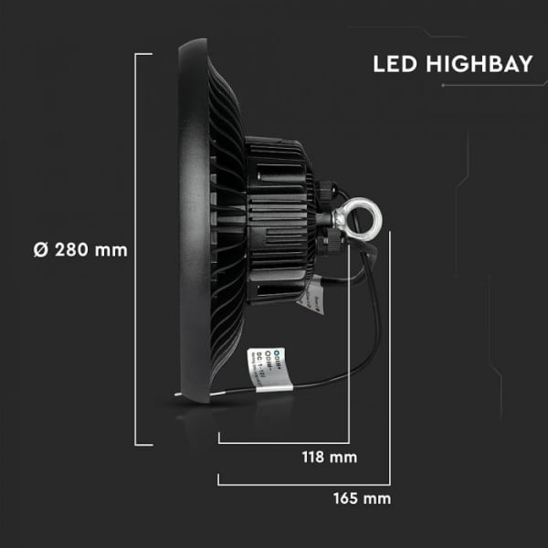 Lampa LED industriala 100W Highbay cu CHIP SAMSUNG - UFO Driver Meanwell 90` 120LM/W  rece - Copie [4]