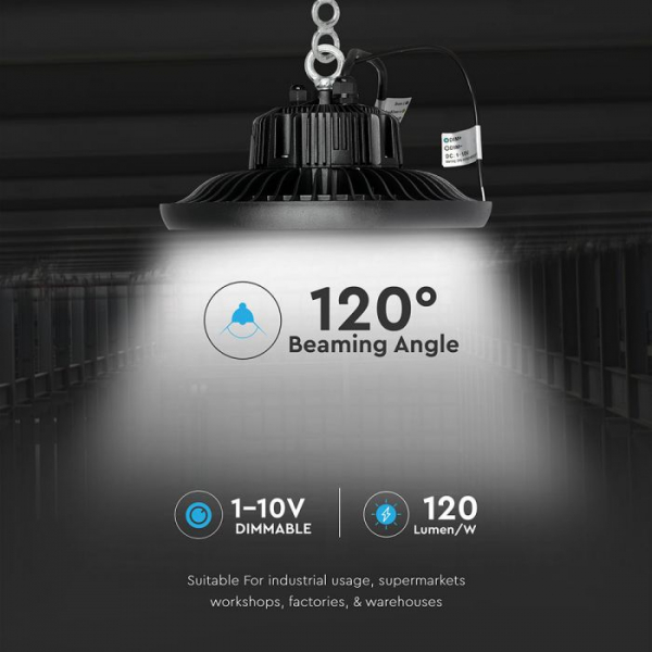 Lampa LED industriala 100W Highbay cu CHIP SAMSUNG - UFO Driver Meanwell 120` 120LM/W  rece [6]