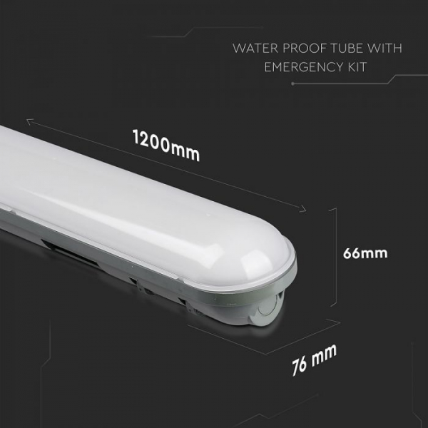 Lampa Led Liniara Impermeabila 36 W 120cm, Ip 65, Kit emergenta 3h [4]