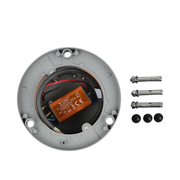 Lampa LED Stalpisor 10W Corp Gri 25cm Inaltime Alb Cald [7]