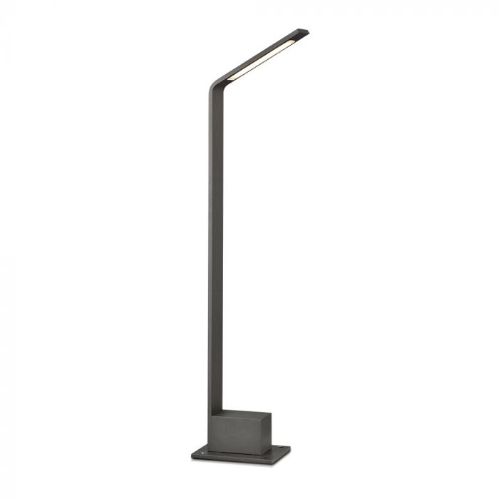 Lampa LED Stalpisor 7W Corp Gri din Aluminiu Alb Neutru [2]