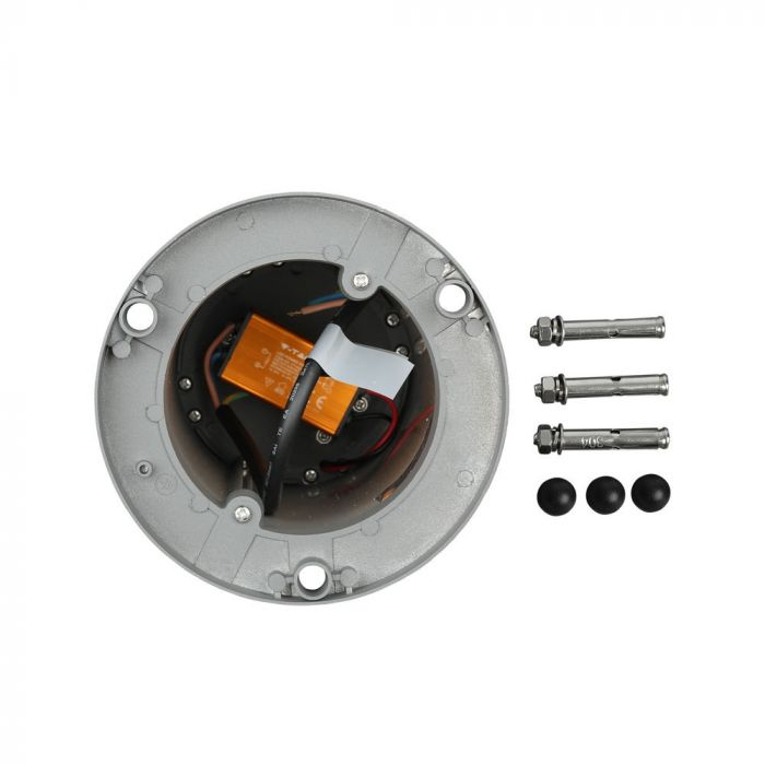 Lampa Led Stalpisor de Gradina 10W Corp Gri 80cm Alb Cald [7]