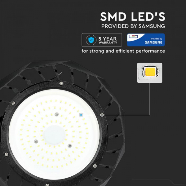 Lampă LED Highbay cu CHIP/Driver SAMSUNG - 100W 120lm/Watt 5 ani garantie [8]