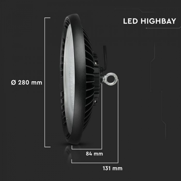 Lampă LED industrială cu CHIP SAMSUNG - 100W 120' rece 5 ani garantie [4]