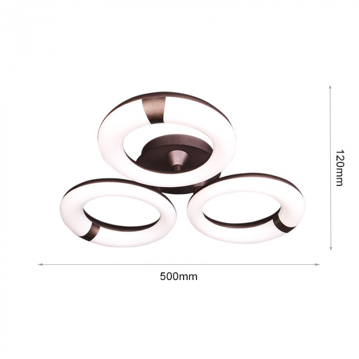 Lustra LED Moderna 3White Rontunda  36W [3]