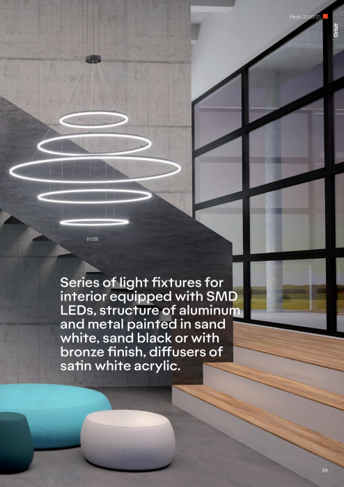 Suspensie Redo Orbit, alb mat, LED, 300W 01-2248 [2]