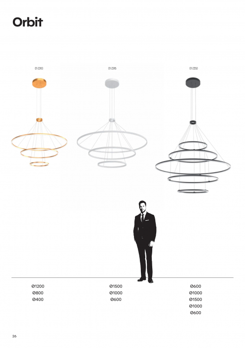 Suspensie Redo Orbit, alb mat, LED, 300W 01-2248 [3]