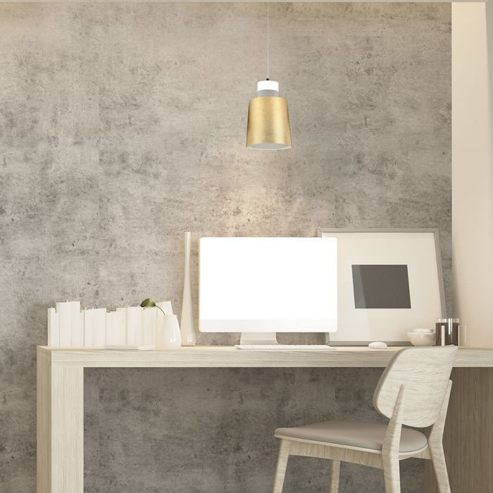 Pendul LED Suspendat 120mm x190mm 7W Corp Auriu - Lumina Calda/Neutra LED incorporat [9]