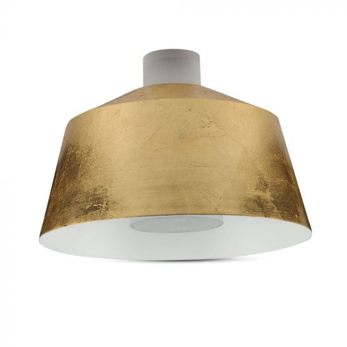 Pendul LED Suspendat Abajur 250mm x190mm 7W Corp Auriu - Lumina Calda/Neutra LED incorporat [8]