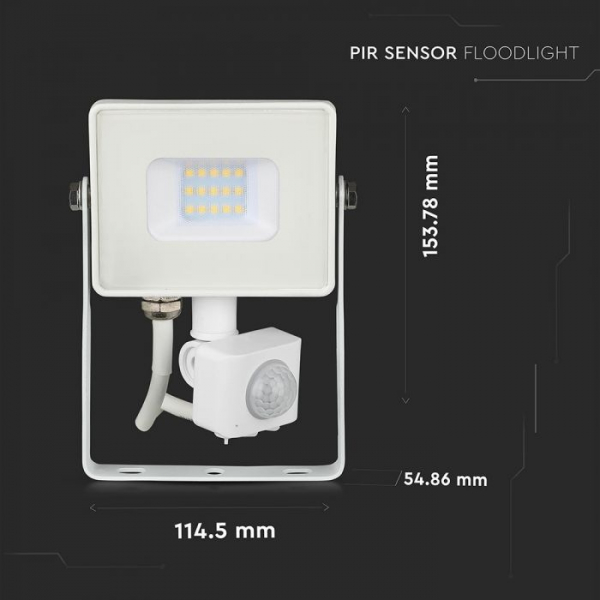 Proiector LED 10W cu senzor crepuscular si de prezenta ,cip SAMSUNG 5 ani garantie [4]