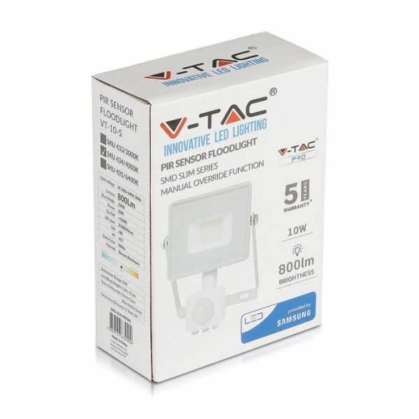 Proiector LED 10W cu senzor crepuscular si de prezenta ,cip SAMSUNG 5 ani garantie [3]