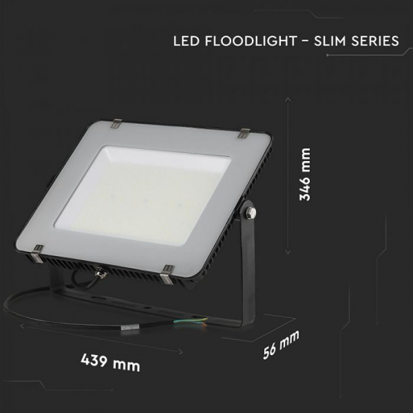 Proiector LED 200W Slim Chip SAMSUNG Corp Negru lumina rece [4]