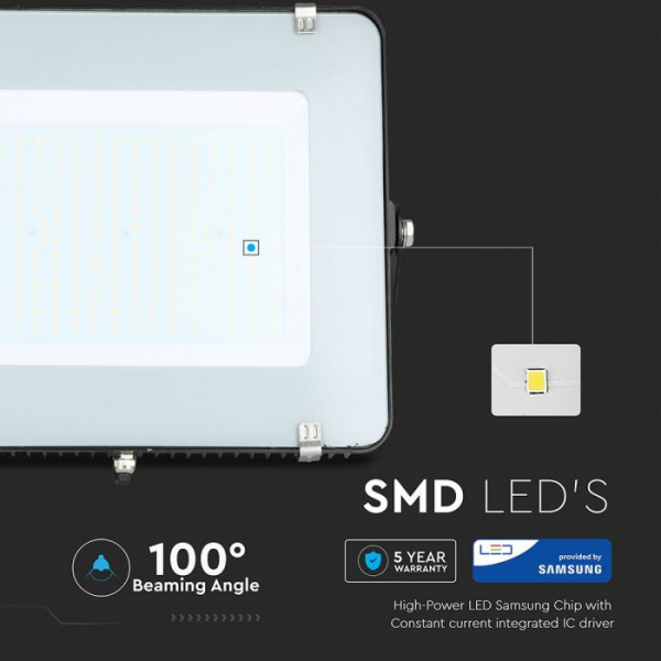 Proiector LED 200W Slim Cip SAMSUNG Corp Negru Lumina Rece [2]