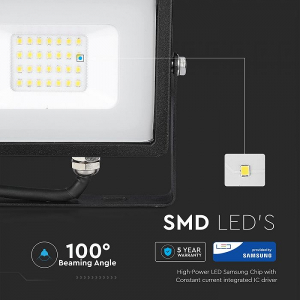Proiector LED 20W  chip Samsung corp negru [3]