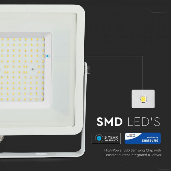 Proiector LED SMD 100W SLIM Cip SAMSUNG Corp Alb 120lm/W [3]
