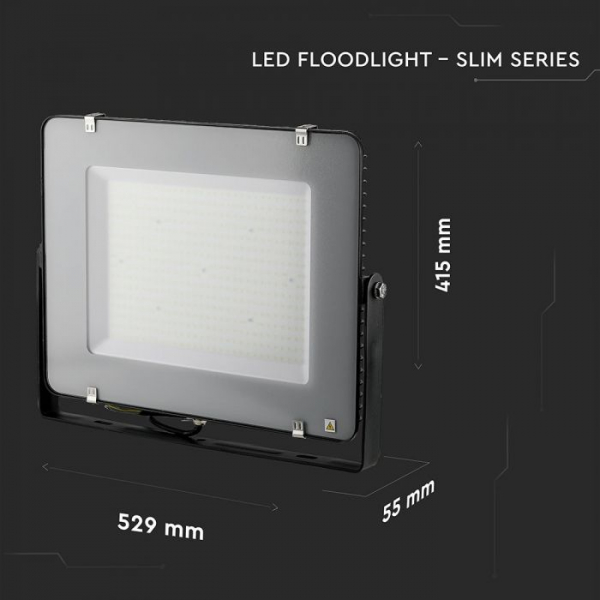 Proiector LED SMD 300W Cip SAMSUNG SLIM Negru rece 120LM/W [4]