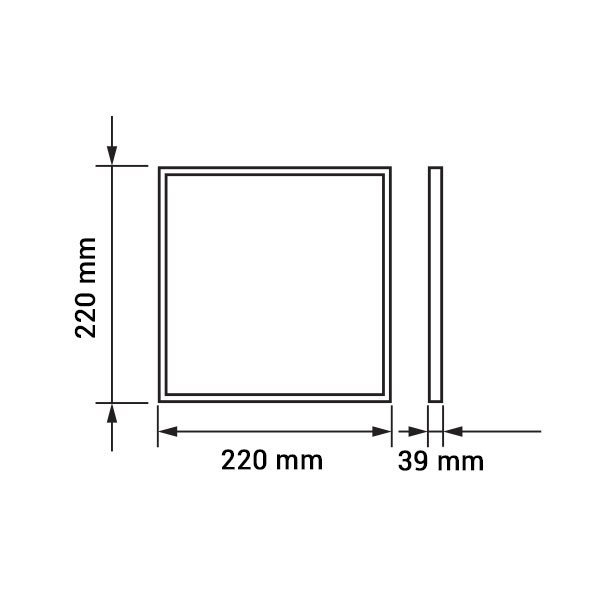 Aplica LED Alba Patrata 18W Alb Cald/Alb Natural/Alb Rece [2]