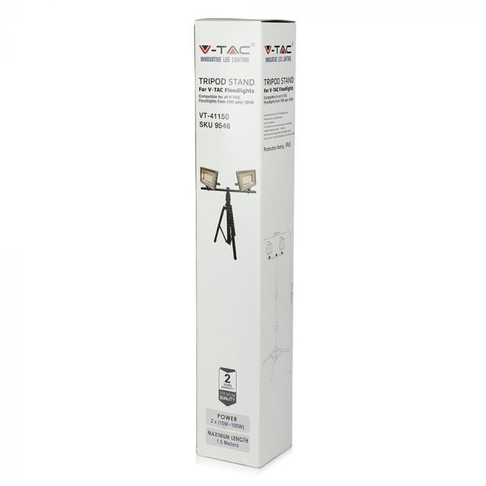 Trepied Aluminiu Pentru Doua Proiectoare(10W, 20W, 30W si 50W) Corp Negru [3]