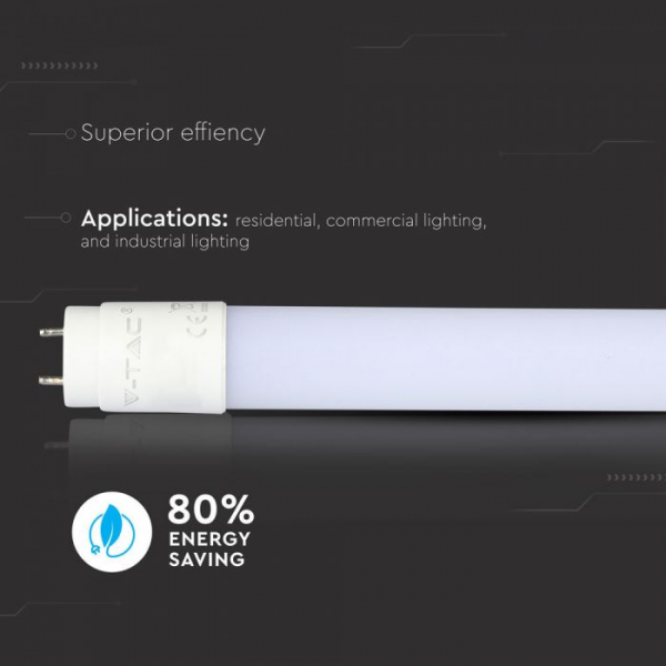 Tub LED T8 15W 150 cm 160LM/WATT 3000K Alb Cald- 5 Ani Garantie [4]