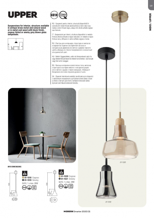 Suspensie Redo Upper, negru, 1XGU10 [3]