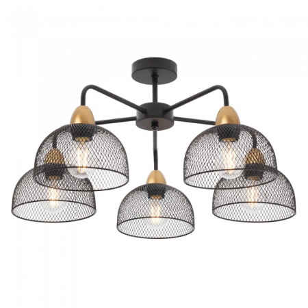 Candelabre, Lustre și Pendule LED - Lustra Redo Tamis, negru mat, 5XE27, 01-1571