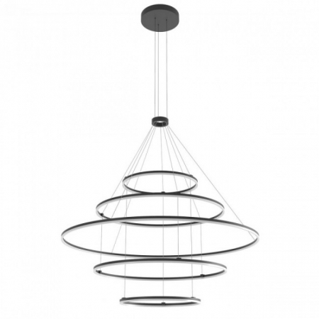 Candelabre, Lustre și Pendule LED - Suspensie Redo Orbit, negru mat, LED, 300W 01-2250