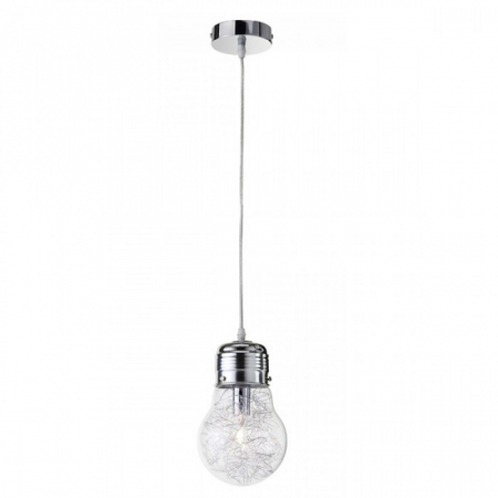Candelabre, Lustre și Pendule LED - Pendul  Redo Snoot din metal cromat si sticla transparenta 01-887