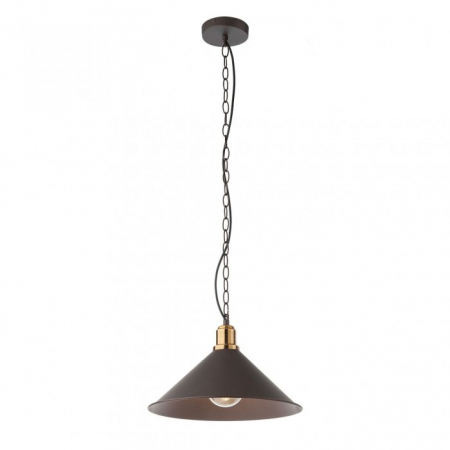 Candelabre, Lustre și Pendule LED - Pendul Redo Verner din metal vopsit în câmp electrostatic maro mat 02-937