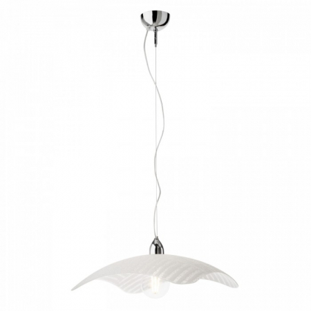 Candelabre, Lustre și Pendule LED - Pendul Redo Sektor alb cu structură din metal cromat