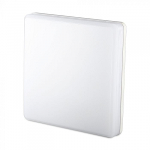 Aplice si Plafoniere LED - Plafoniera LED Alba 25W Corp Patrat Alb Cald