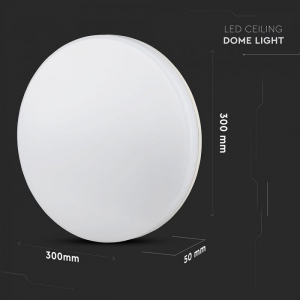Plafoniera LED Alba 25W Corp Rotund Protectie Umezeala Alb Cald/Alb Natural [3]