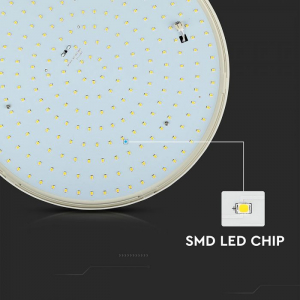 Plafoniera LED Alba 25W Corp Rotund Protectie Umezeala Alb Cald/Alb Natural [4]