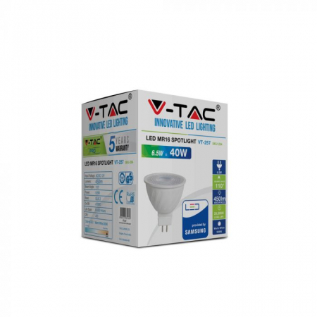 Bec Spot LED Cip SAMSUNG 6.50W GU5.3 Alb Neutru/Alb Rece [2]