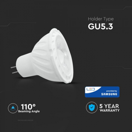 Bec Spot LED Cip SAMSUNG 6.50W GU5.3 Alb Neutru/Alb Rece [4]