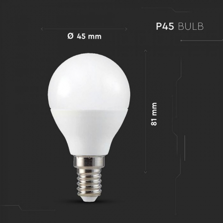 Bec LED Wi-Fi Smart 4.5W E14 P45 Compatibil Cu Google Home Si Amazon Alexa RGB-WW-CW [3]