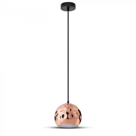 Candelabre, Lustre și Pendule LED - Pendul Suspendat E27 Cupru Ф 250mm 5 Ani Garantie