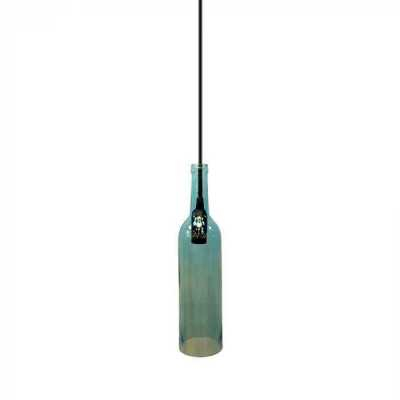 Candelabre, Lustre și Pendule LED - Pendul LED tip Sticla E14 Albastru 5 Ani Garantie
