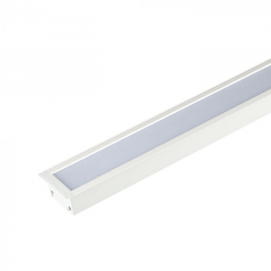 Interior - Corp De Iluminat Cu LED Interconectabil Incastrat 40W CIP SAMSUNG 120cm Alb Neutru Corp Alb- 5 ani Garantie