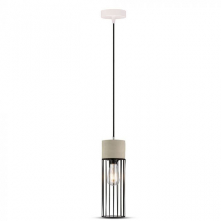 Candelabre, Lustre și Pendule LED - Pendul de Beton cu Plasa Suspendat E27 5 Ani Garantie Ø 120mm