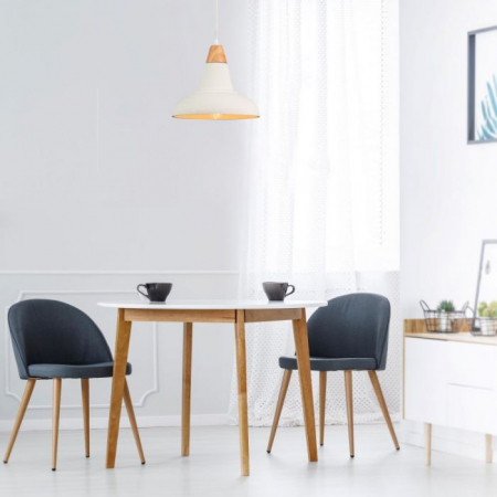 Pendul Design Suspendat Beton + Lemn E27 5 Ani Garantie [4]